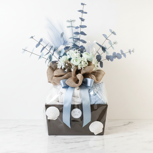 Baby Shower Luxury Basket - Blue Boy
