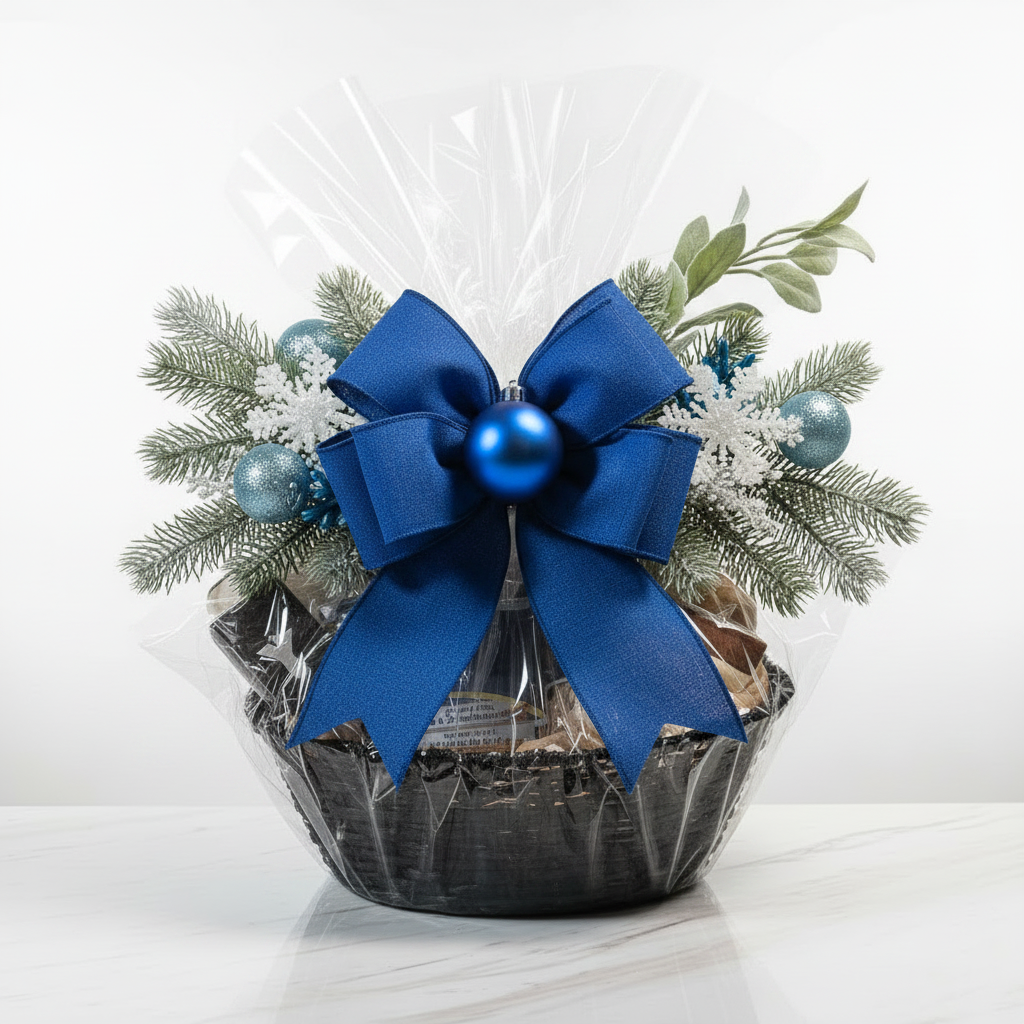 Christmas Basket - Blue