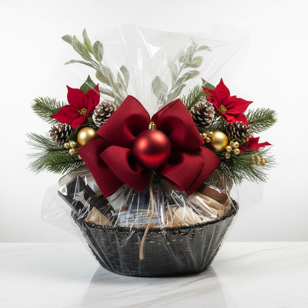 Christmas Basket - Red