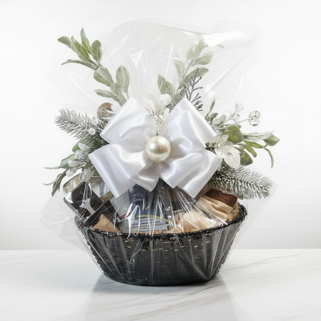 Christmas Basket - White