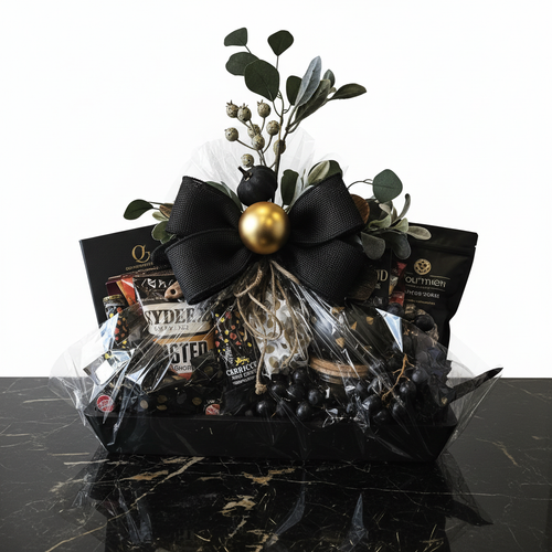 Corporate Gifting Basket - Black & Gold
